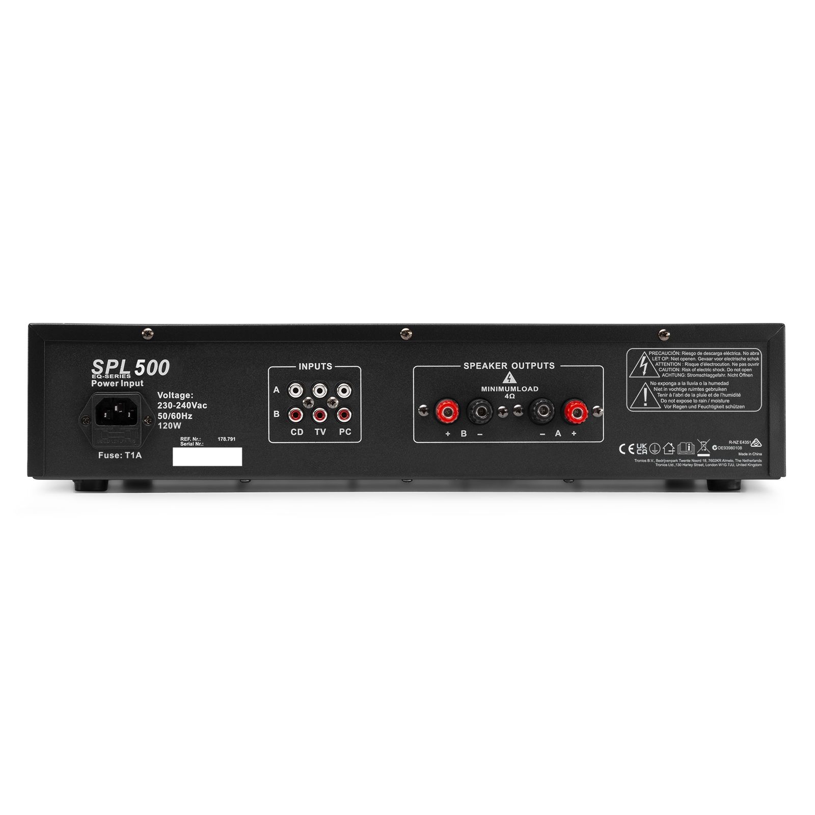 SPL 500 Amplifier 2x 250W EQ