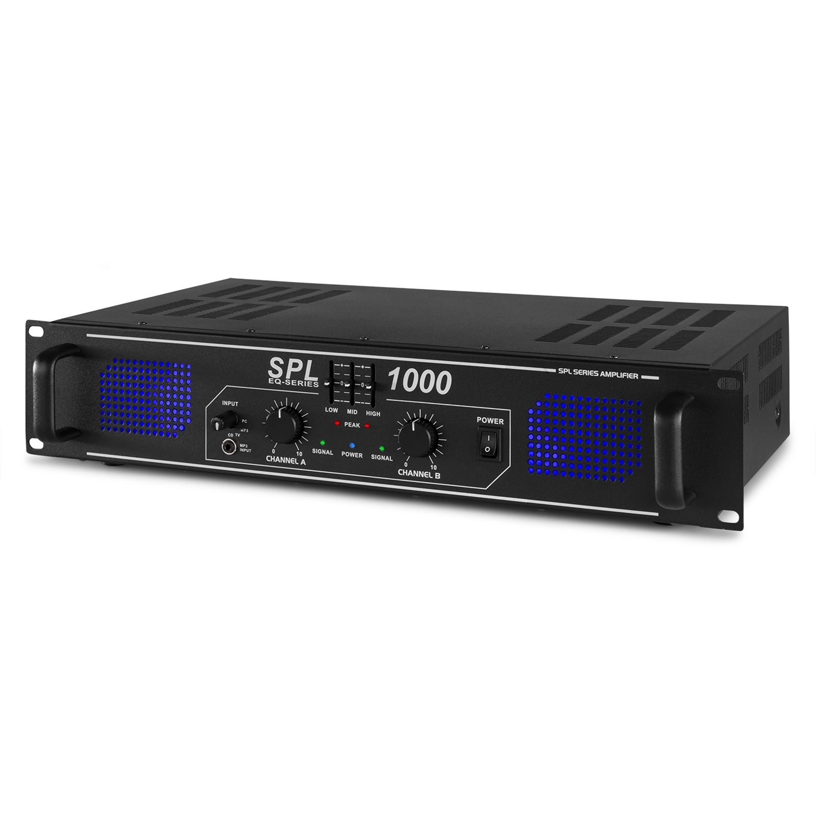 SPL 1000 Amplifier 2x 500W EQ