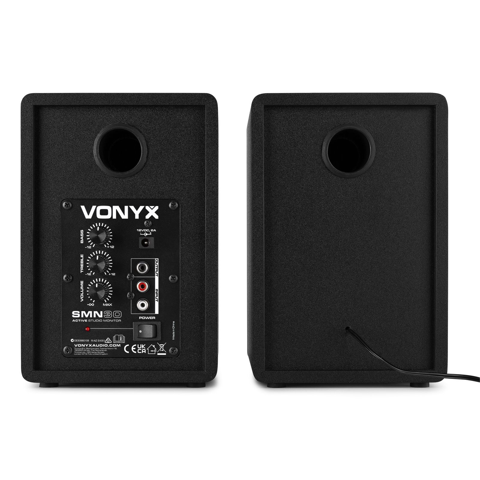 SMN30B Active Studio Monitor 3" Pair