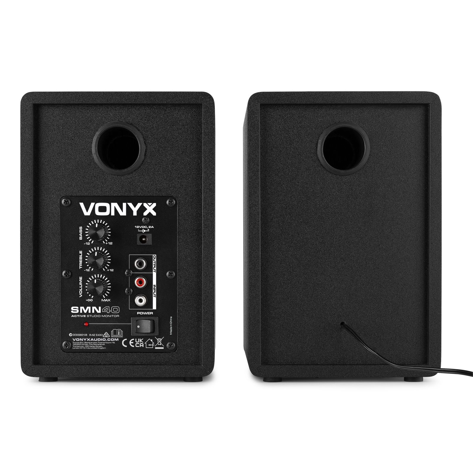 SMN40B Active Studio Monitor 4" Pair