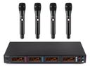PD504H 4x 50-Channel UHF Wireless Microphone Set with 4 handheld microphones