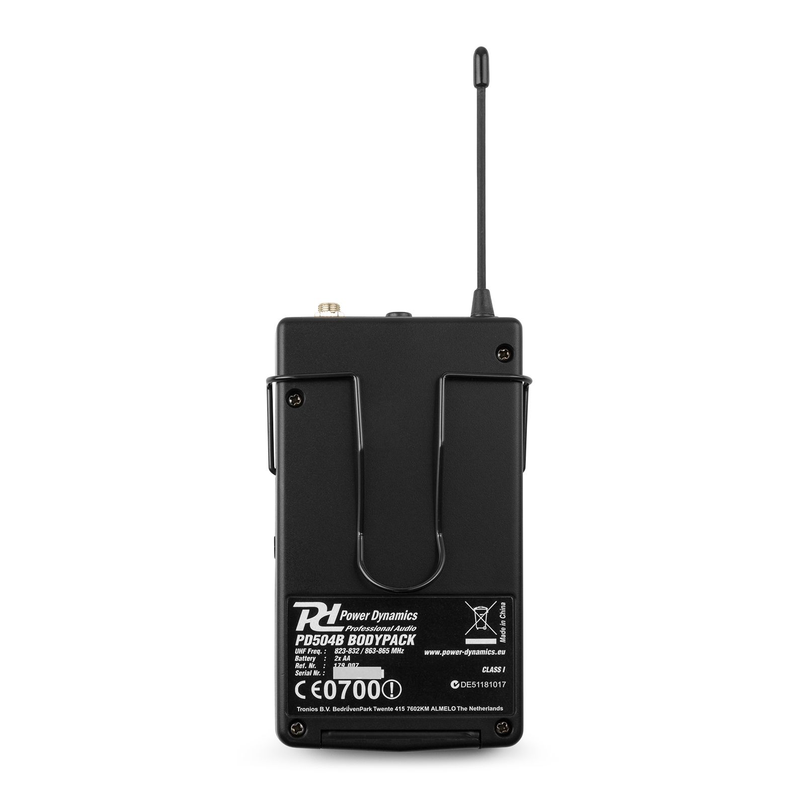 PD504BP Bodypack set for PD504
