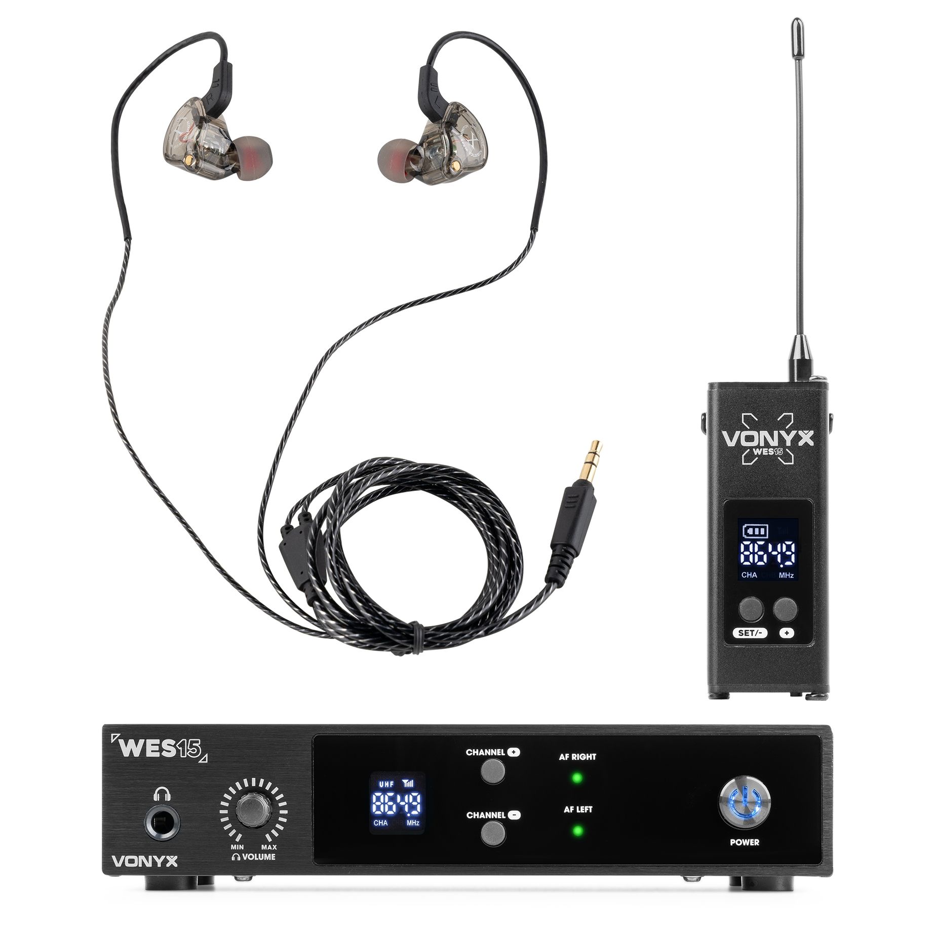 WES15 Single Channel In Ear System UHF