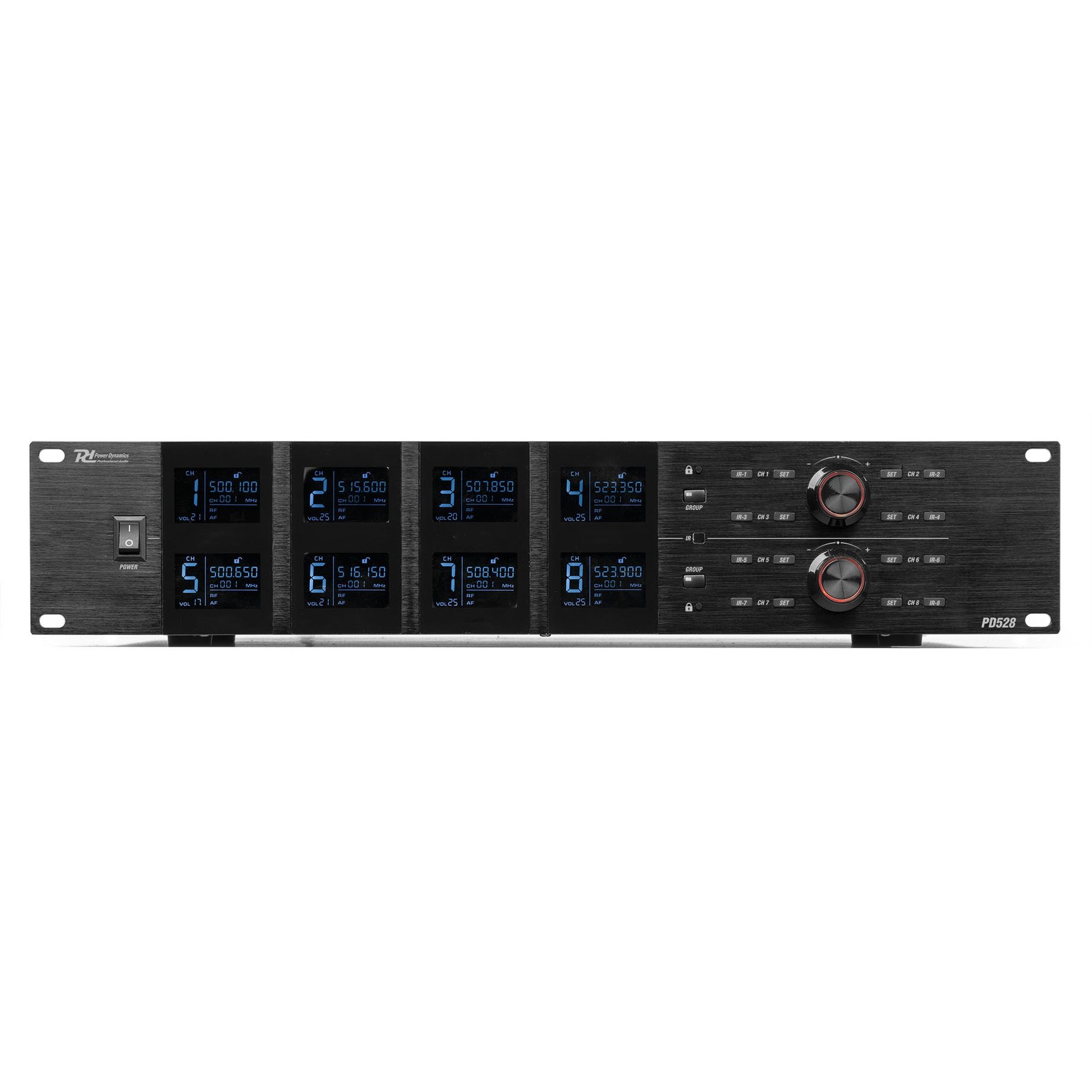 PD528B UHF Wireless Microphone Set with 8 bodypack microphones