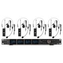 PD524B UHF Wireless Microphone Set with 4 bodypack microphones