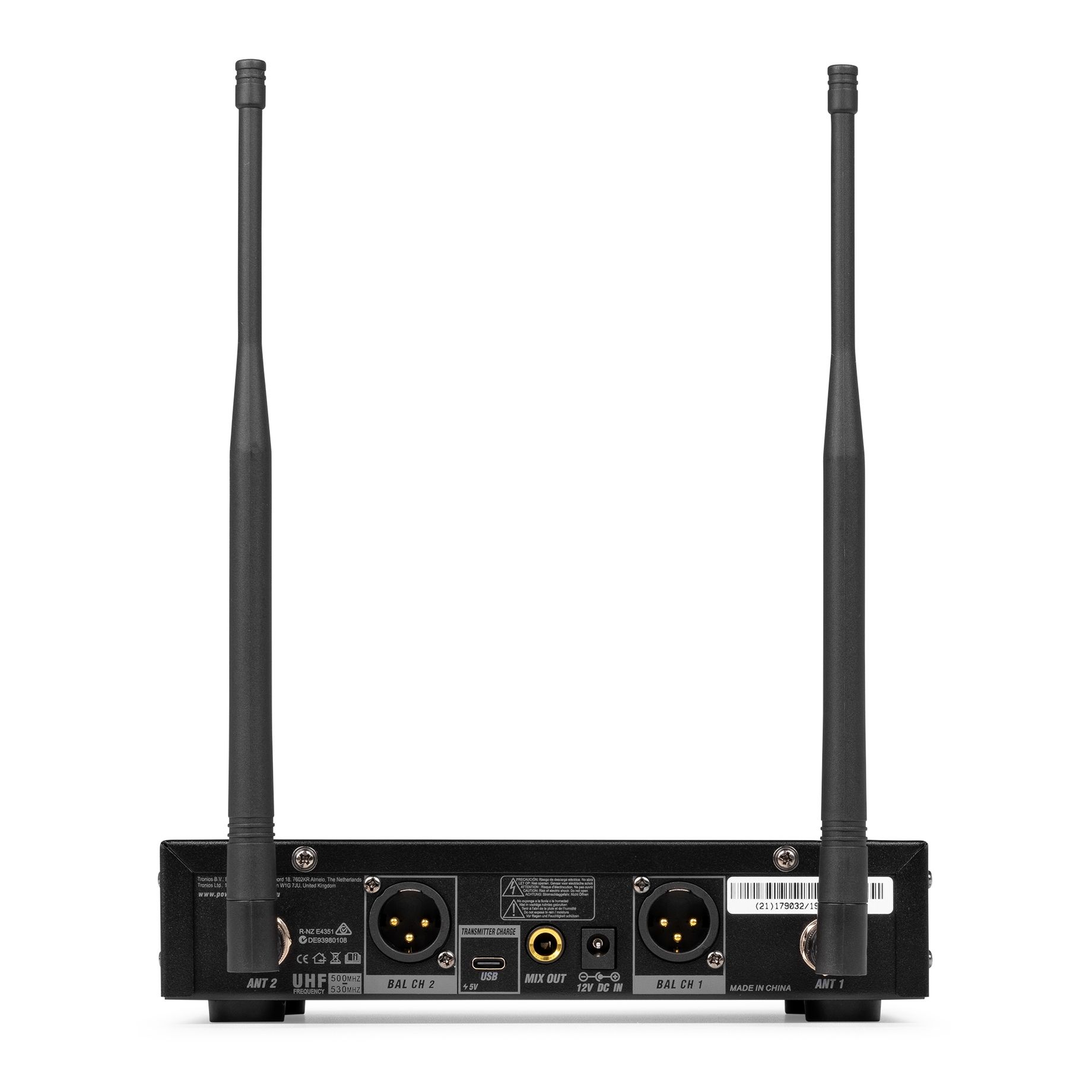 PD522 UHF Wireless Microphone Set with 2 handheld microphones
