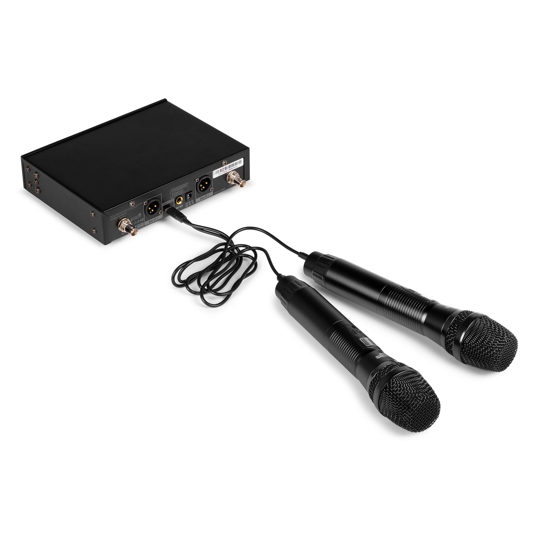 PD522 UHF Wireless Microphone Set with 2 handheld microphones