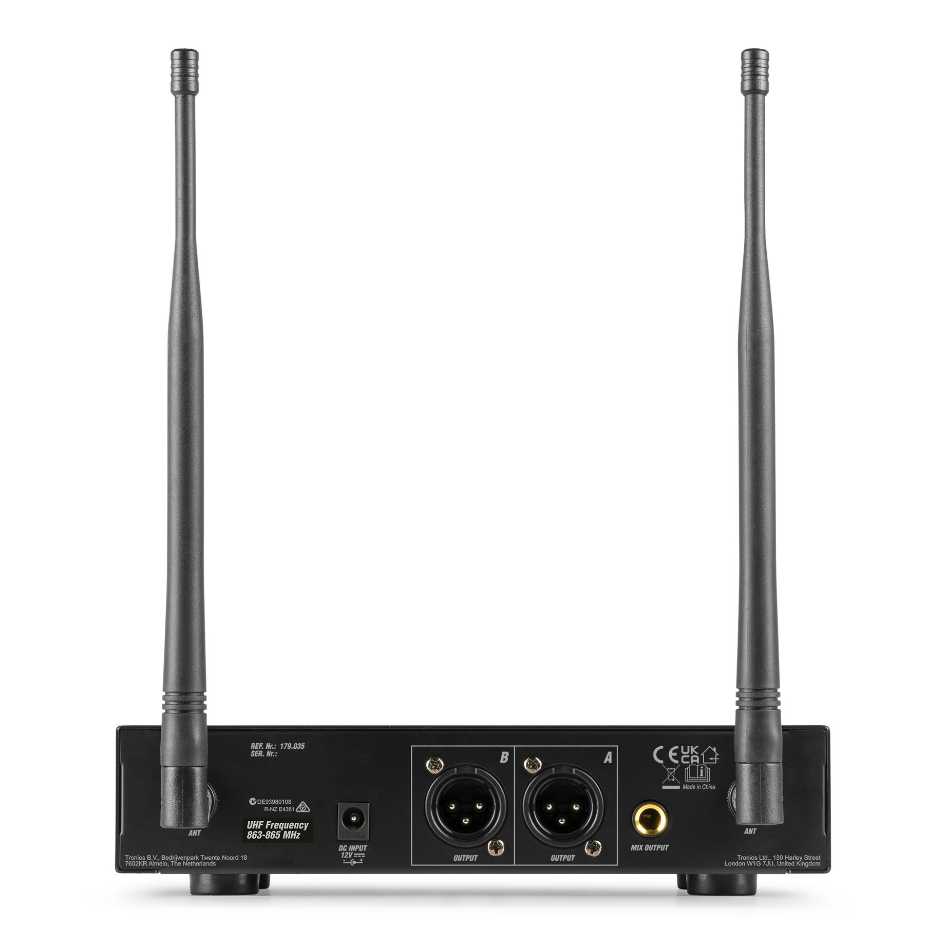 PD220 2x 80-Channel UHF Wireless Microphone True Diversity System HH
