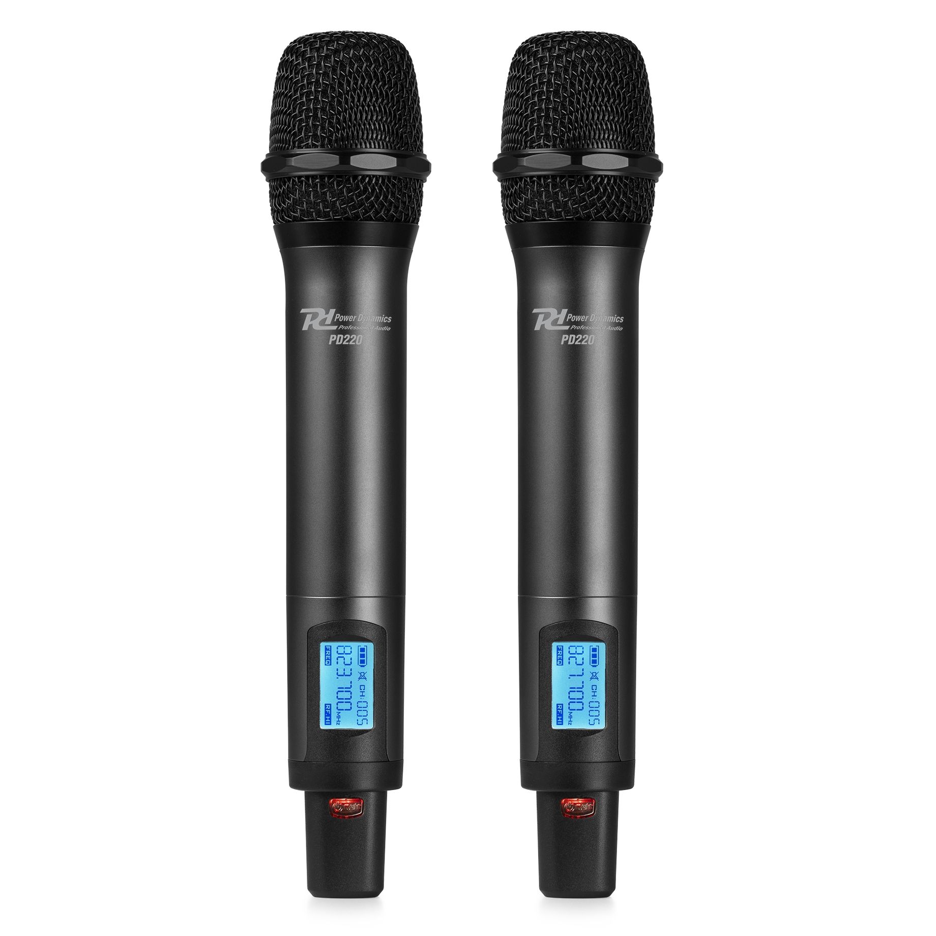 PD220 2x 80-Channel UHF Wireless Microphone True Diversity System HH