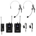 WM552B Dual Wireless Bodypack Microphone Plug-and-Play Set UHF