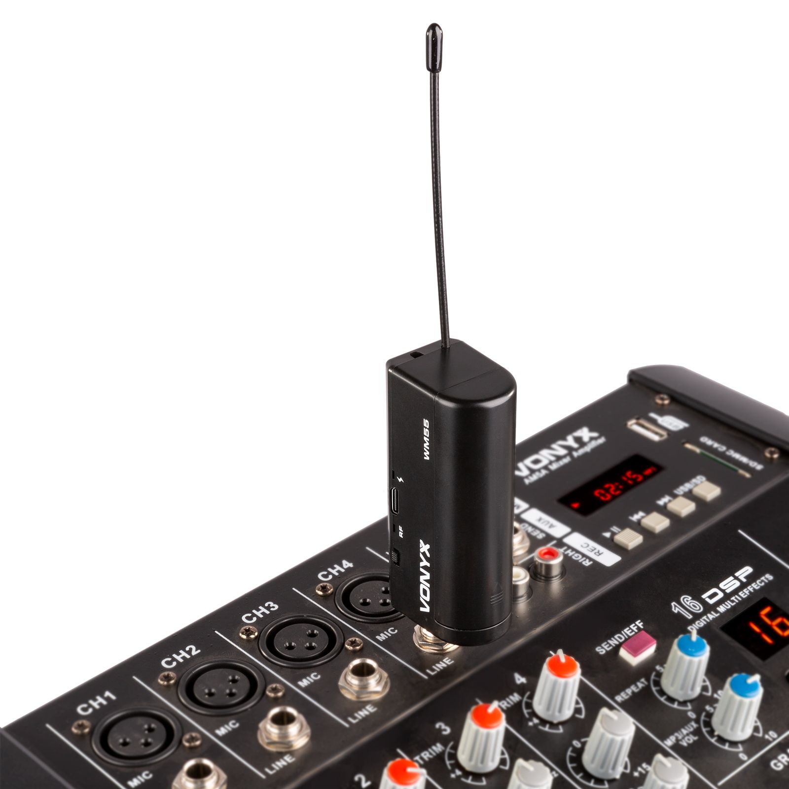 WM55 Wireless Microphone Plug-and-Play UHF