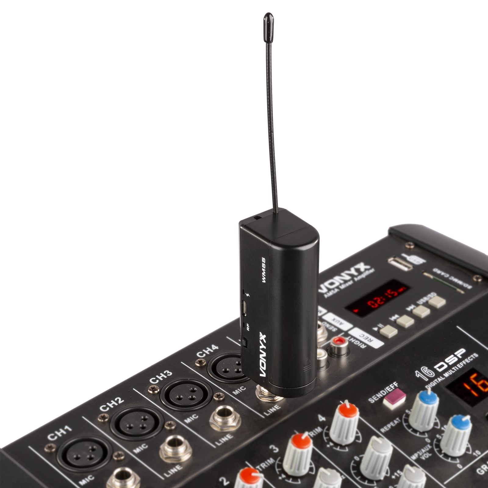 WM552 Dual Wireless Microphone Plug-and-Play Set UHF