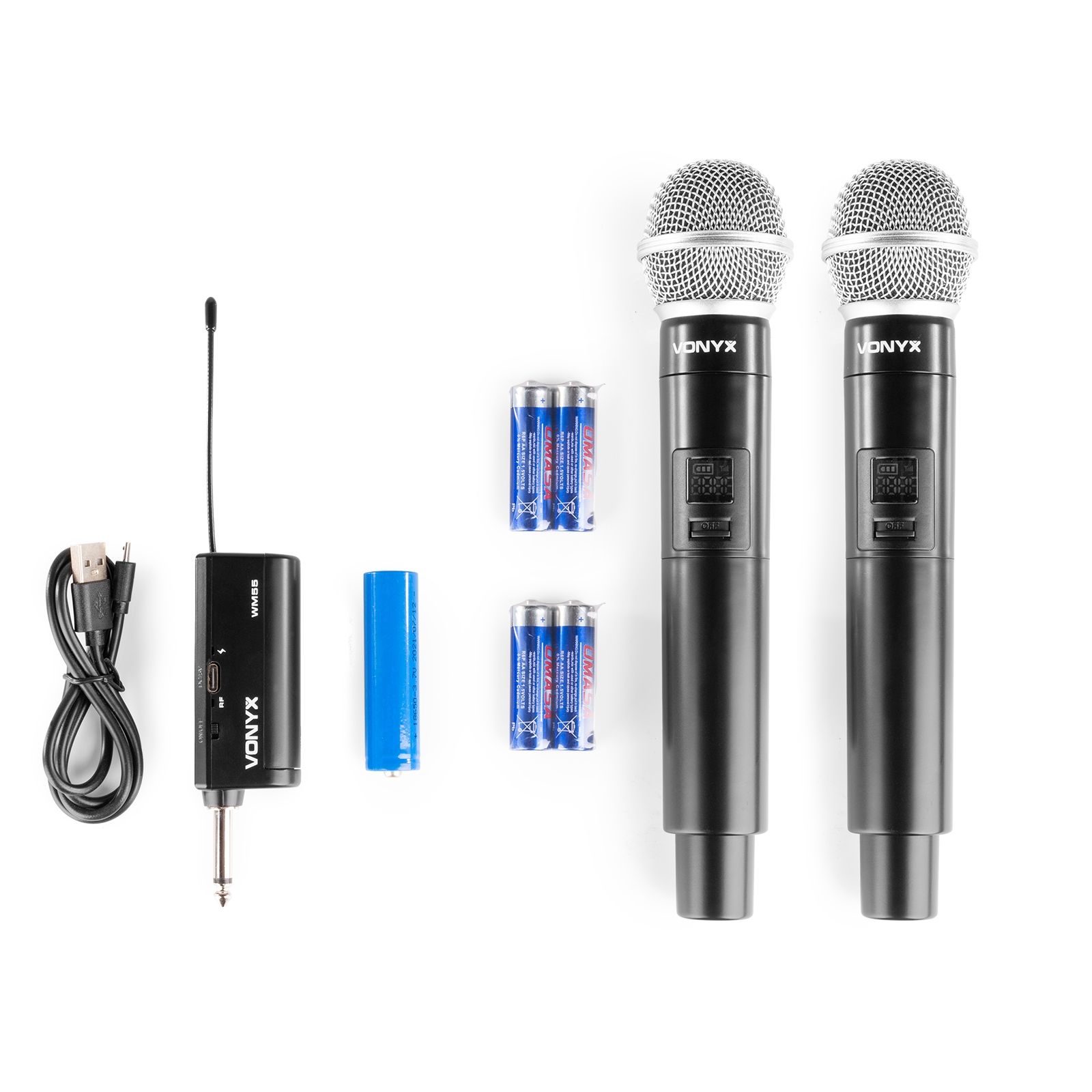 WM552 Dual Wireless Microphone Plug-and-Play Set UHF