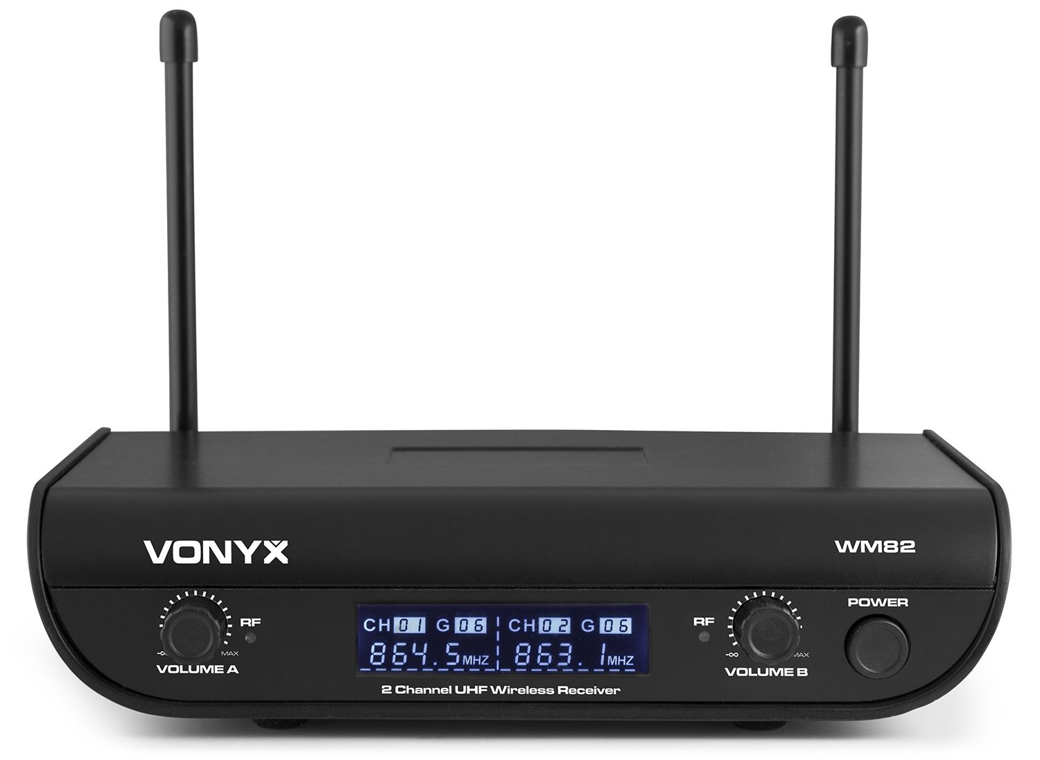 WM82 Digital UHF 2-Channel Wireless Microphone Set with 2 Handhelds