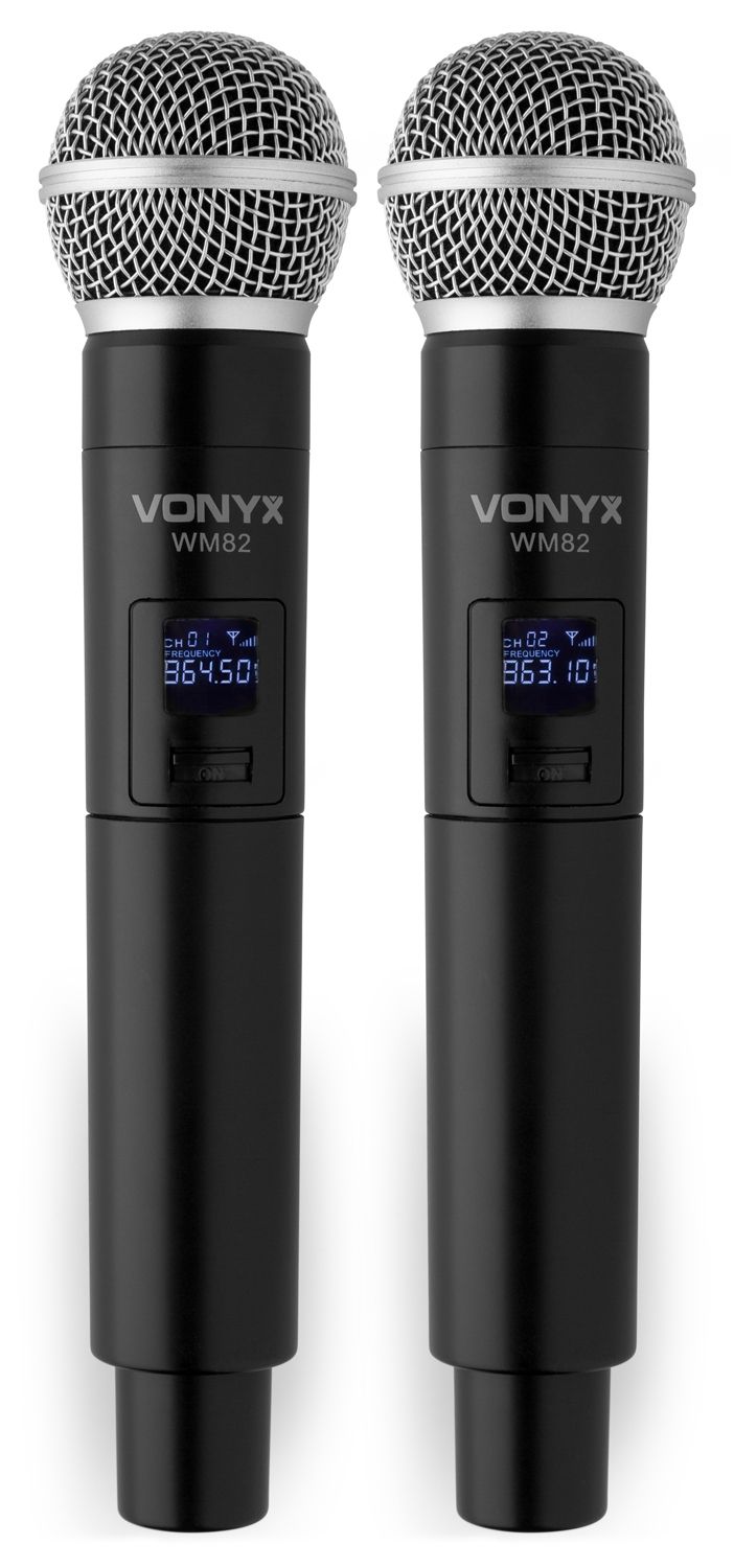 WM82 Digital UHF 2-Channel Wireless Microphone Set with 2 Handhelds