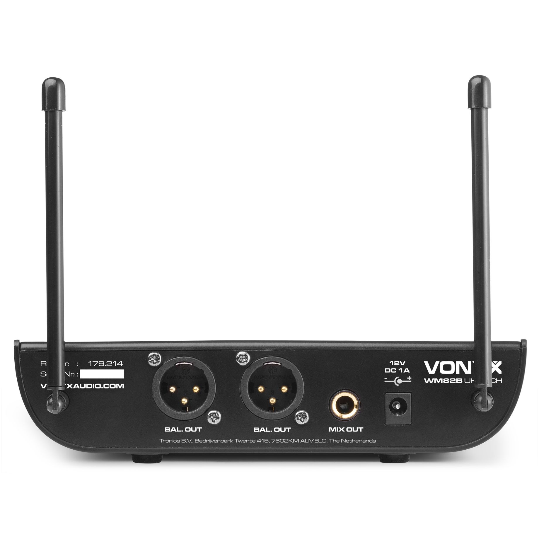 WM82B Digital UHF 2-Channel Wireless Microphone Set with 2 Bodypacks