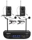 WM82B Digital UHF 2-Channel Wireless Microphone Set with 2 Bodypacks
