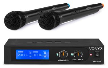 WM522 VHF 2-Channel Microphone Set with 2 Handhelds