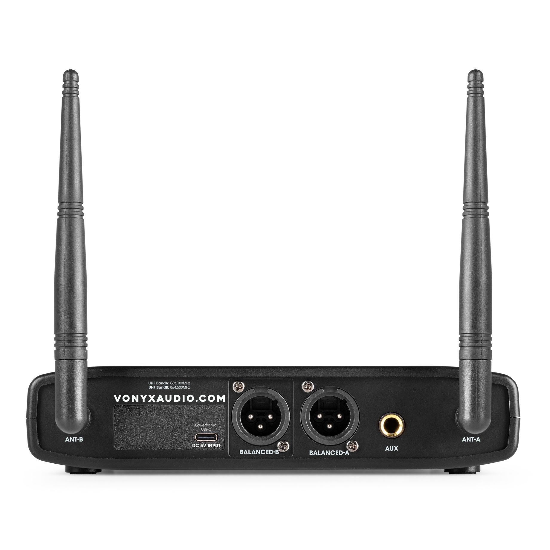 WM42HH Wireless Microphone System UHF with 2 Handheld Microphones