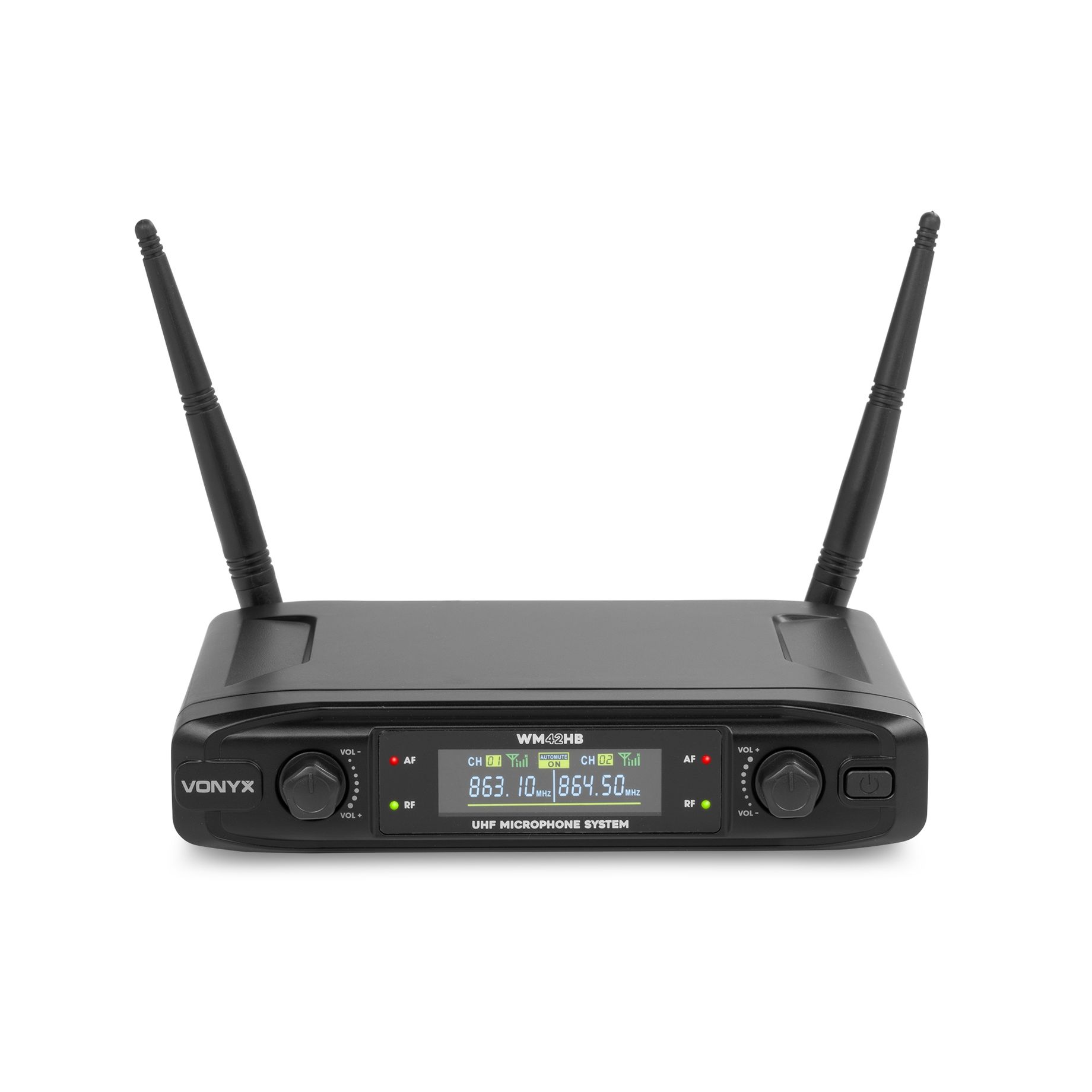 WM42HB Wireless Microphone System UHF with 1x Handheld and 1x Bodypack