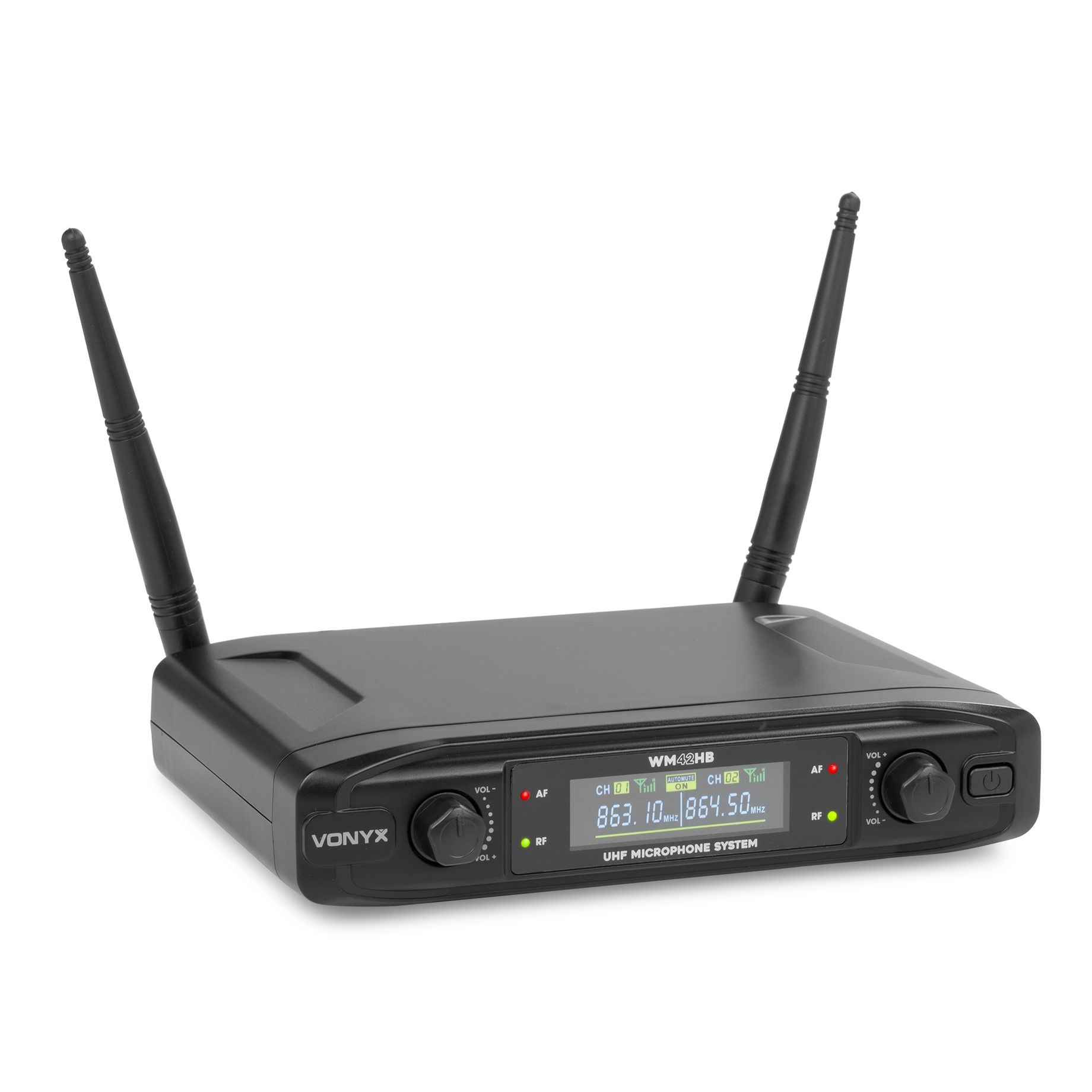WM42HB Wireless Microphone System UHF with 1x Handheld and 1x Bodypack