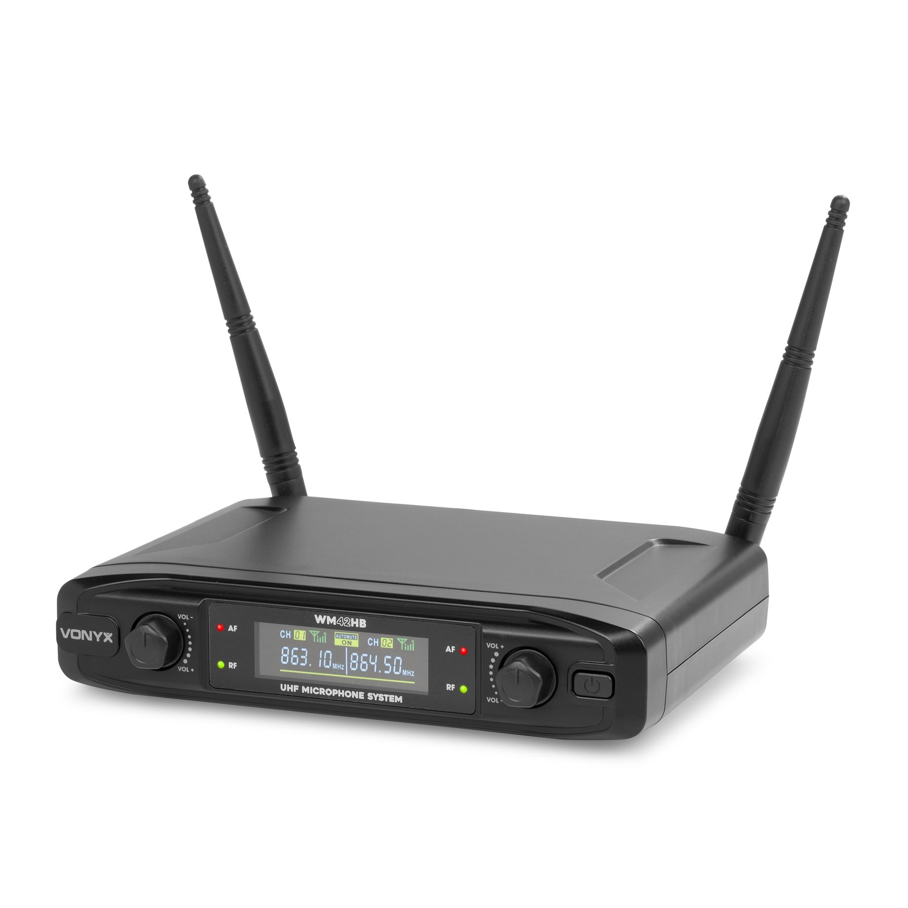 WM42HB Wireless Microphone System UHF with 1x Handheld and 1x Bodypack