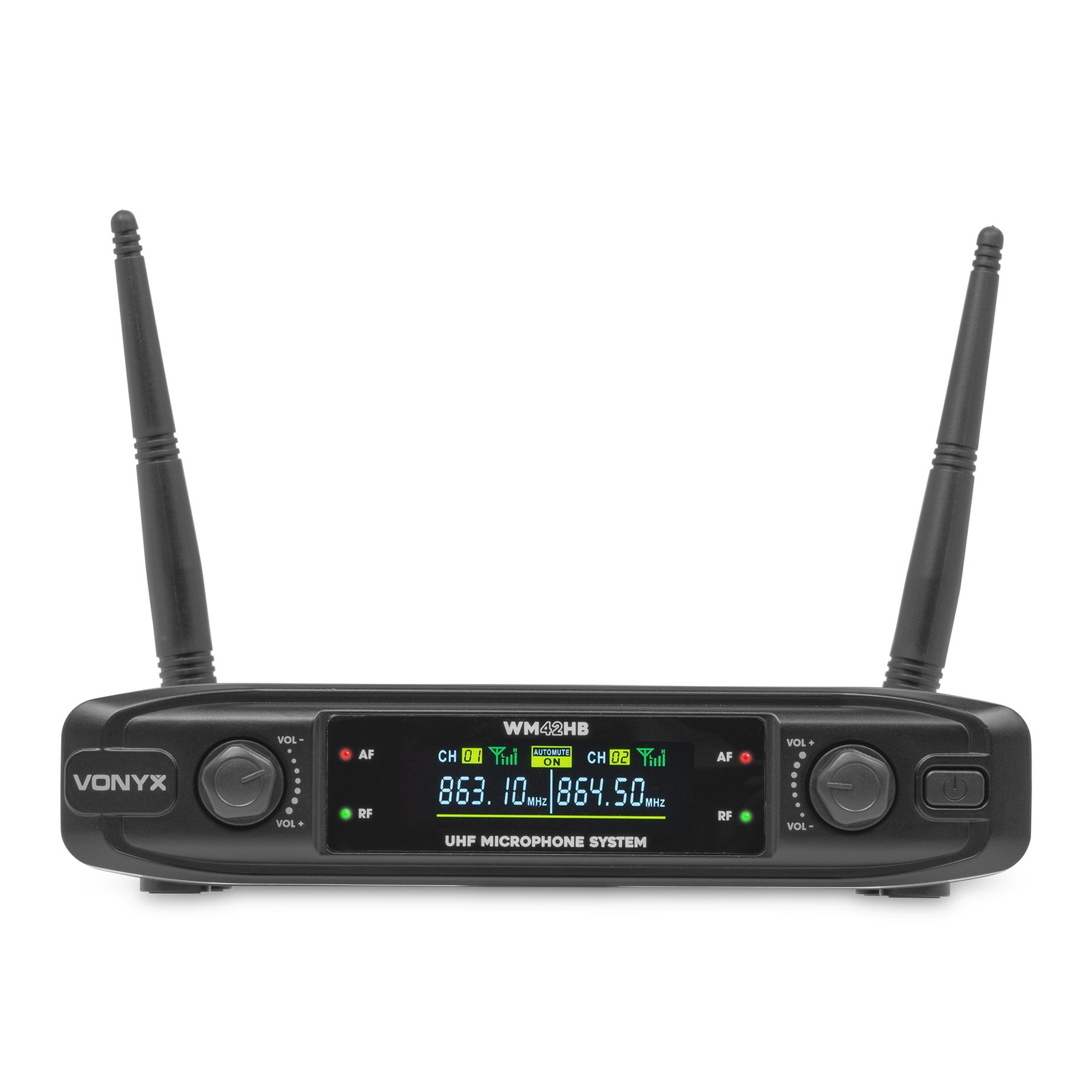 WM42HB Wireless Microphone System UHF with 1x Handheld and 1x Bodypack