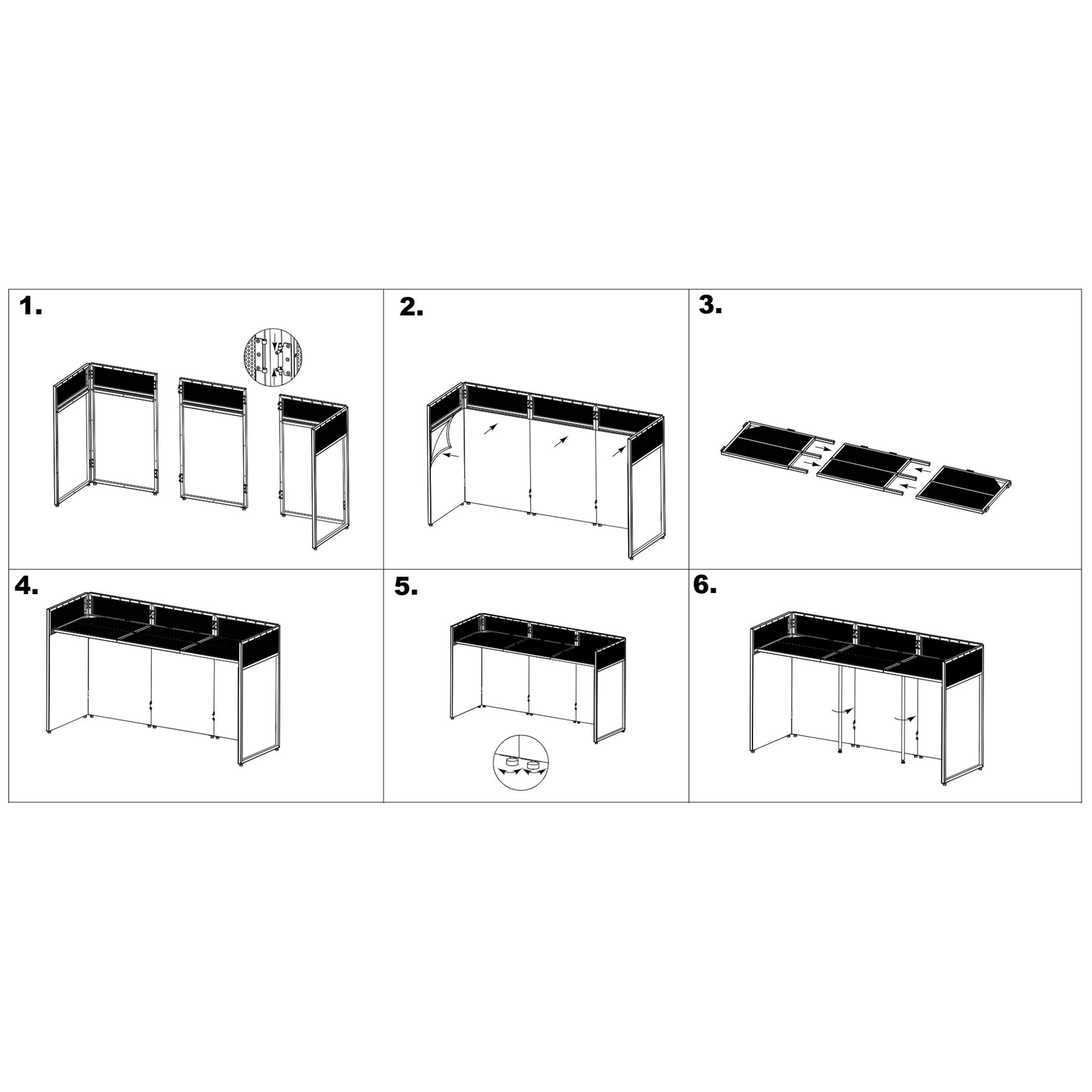 DBA200 Foldable DJ-Booth System Pro Large