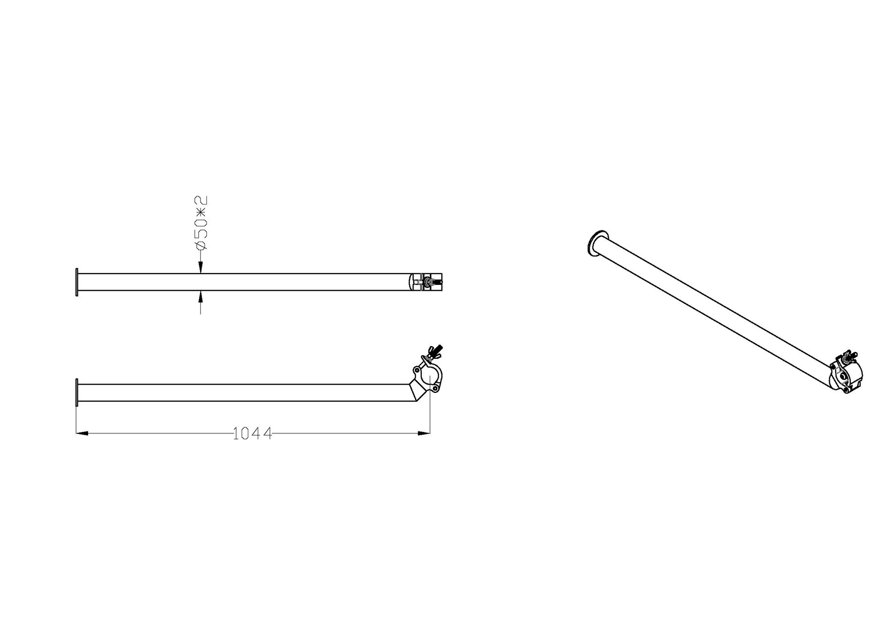 AC500 Angled Arm Coupler