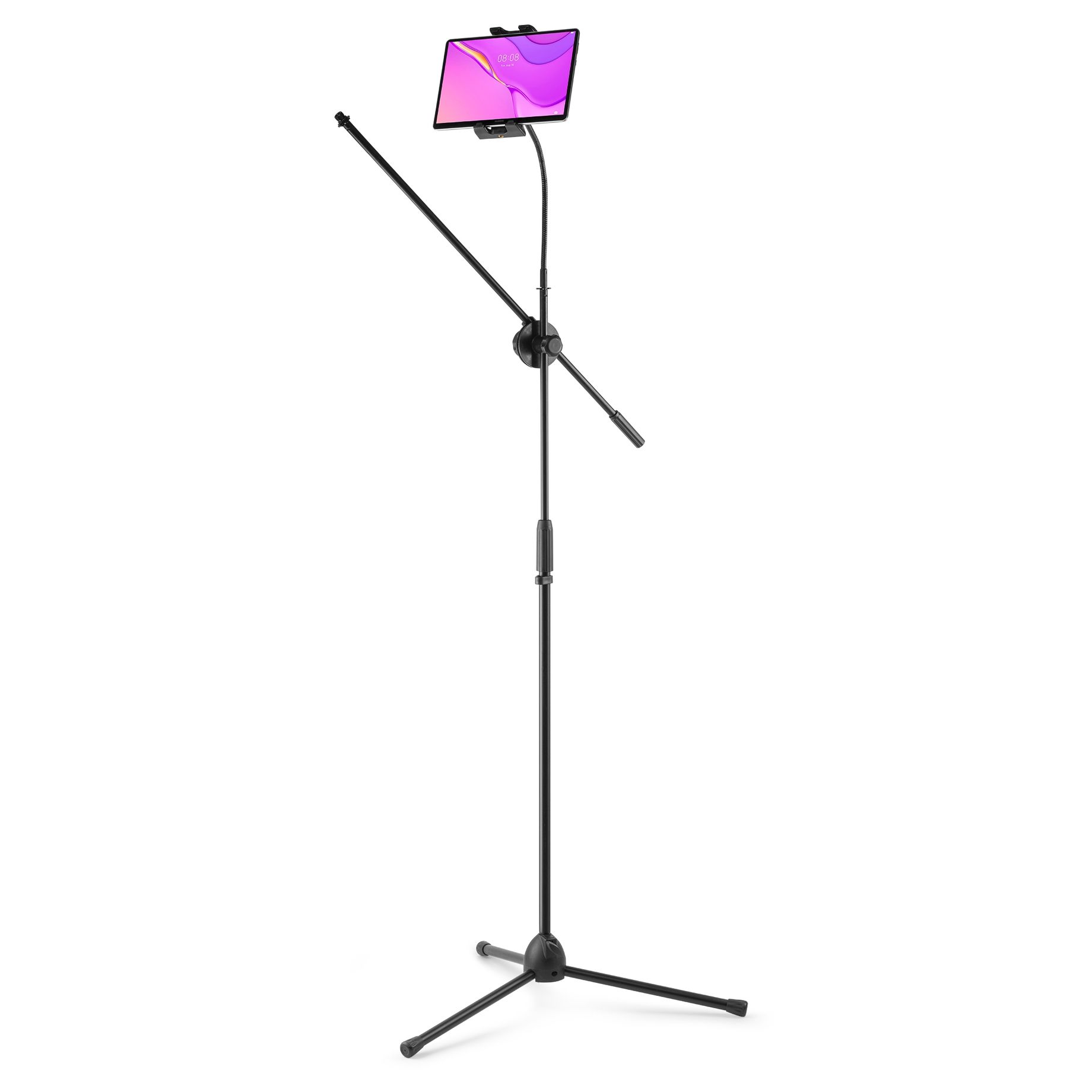 MS10TH Foldable Microphone stand with boom & tablet holder