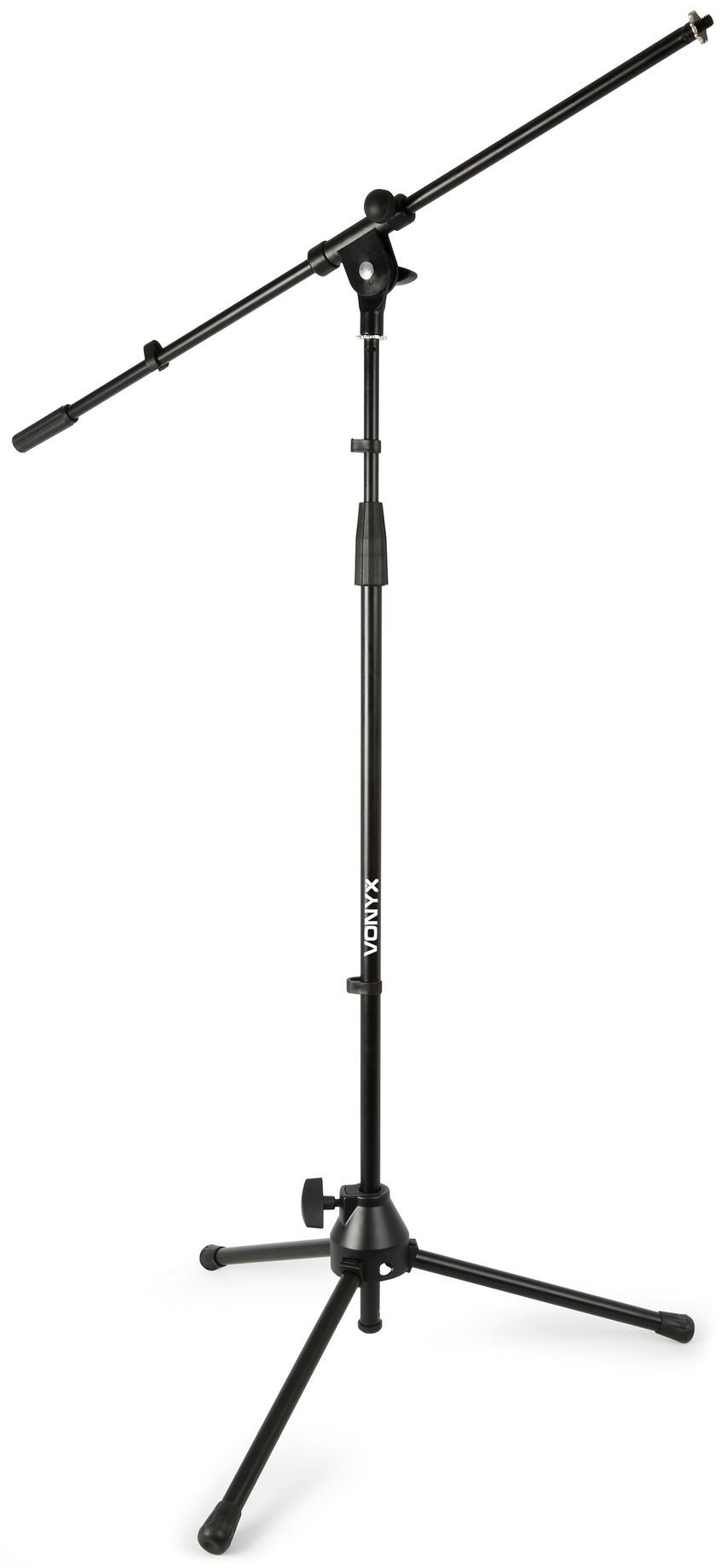 MS10 Microphone Stand + Boom Black