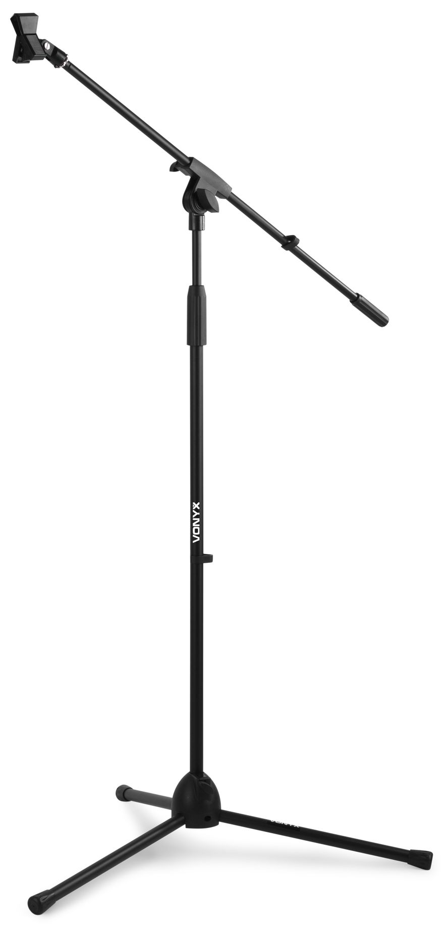 MS10 Microphone Stand + Boom Black