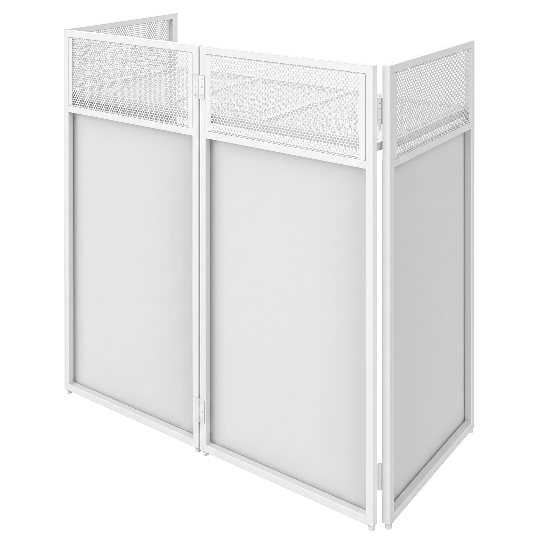 DB4W Foldable DJ-Booth System Pro White