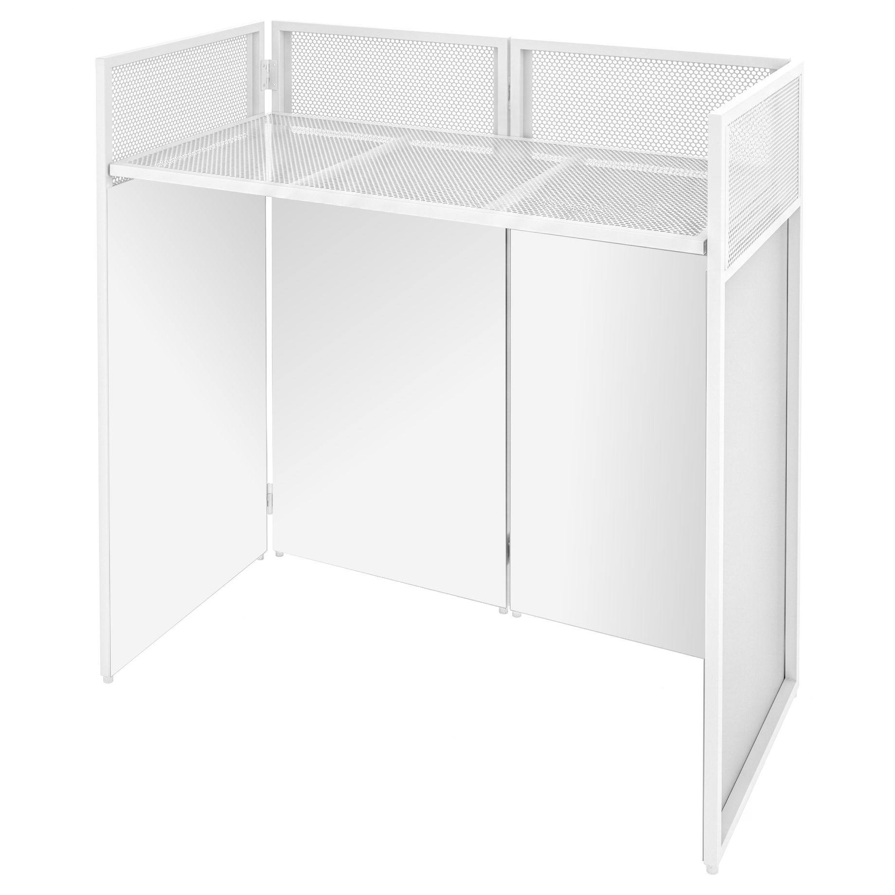 DB4W Foldable DJ-Booth System Pro White