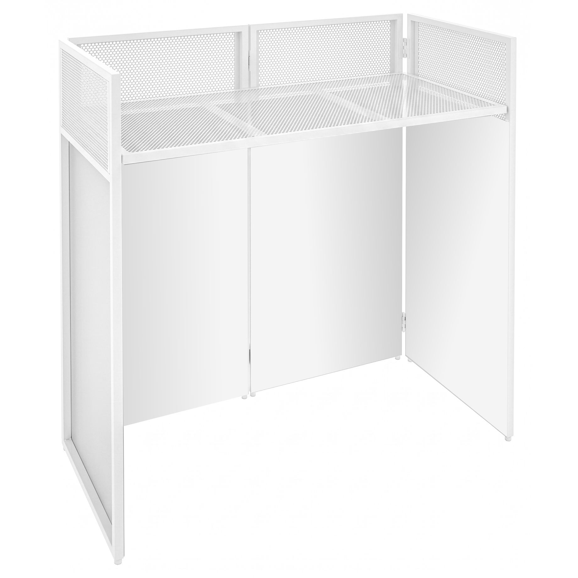 DB4W Foldable DJ-Booth System Pro White