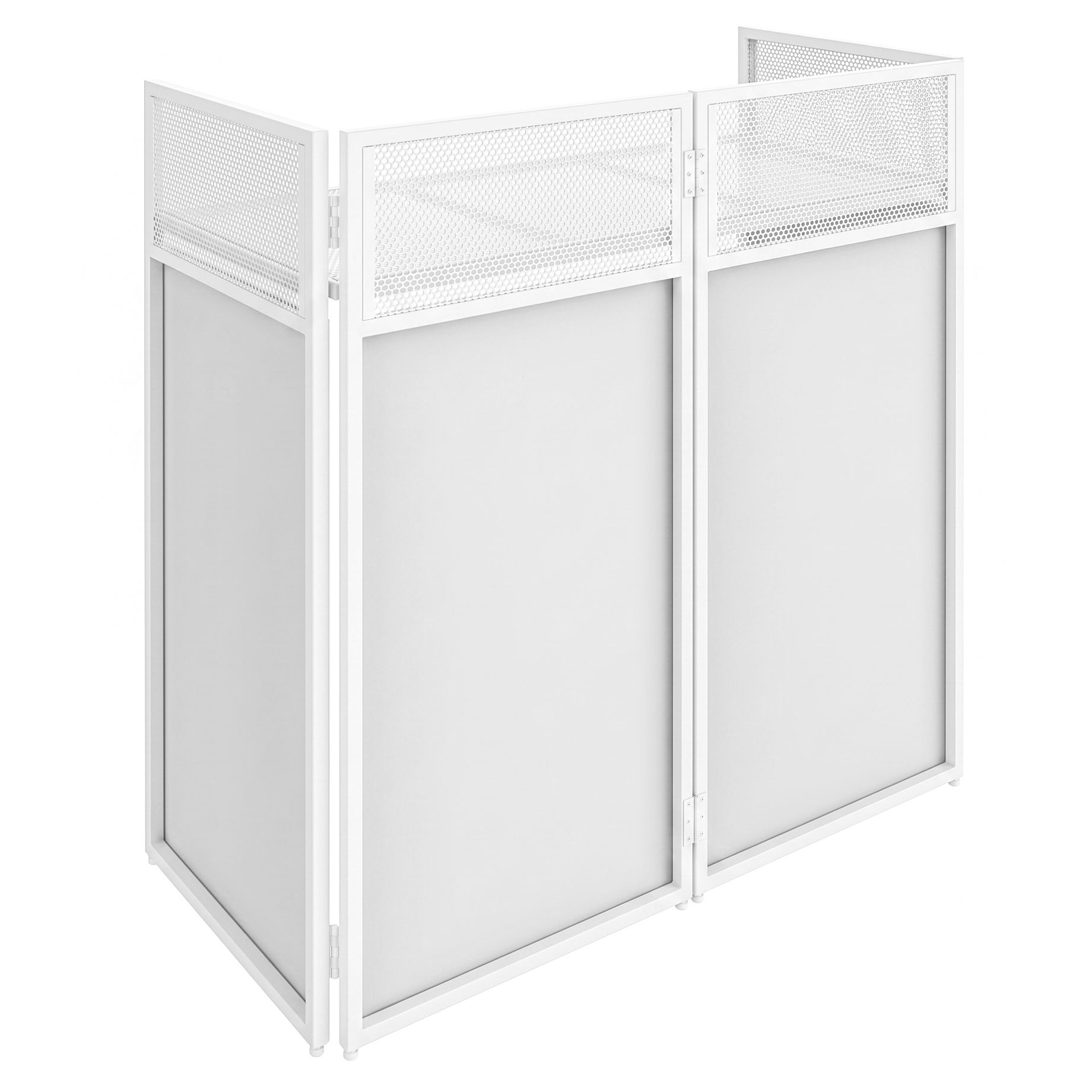 DB4W Foldable DJ-Booth System Pro White