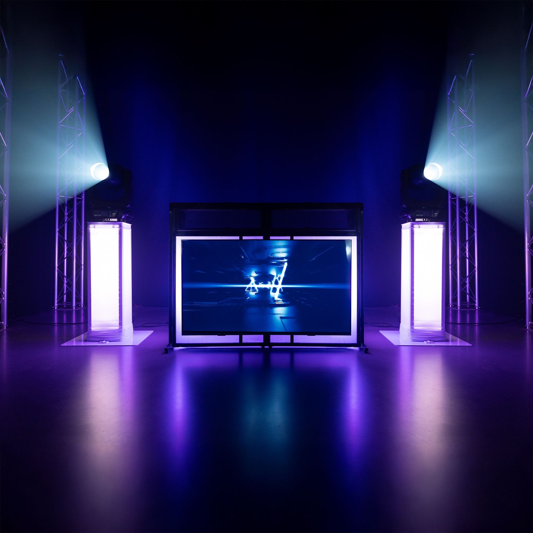 DB6 Foldable DJ-Booth System Pro with TV Bracket