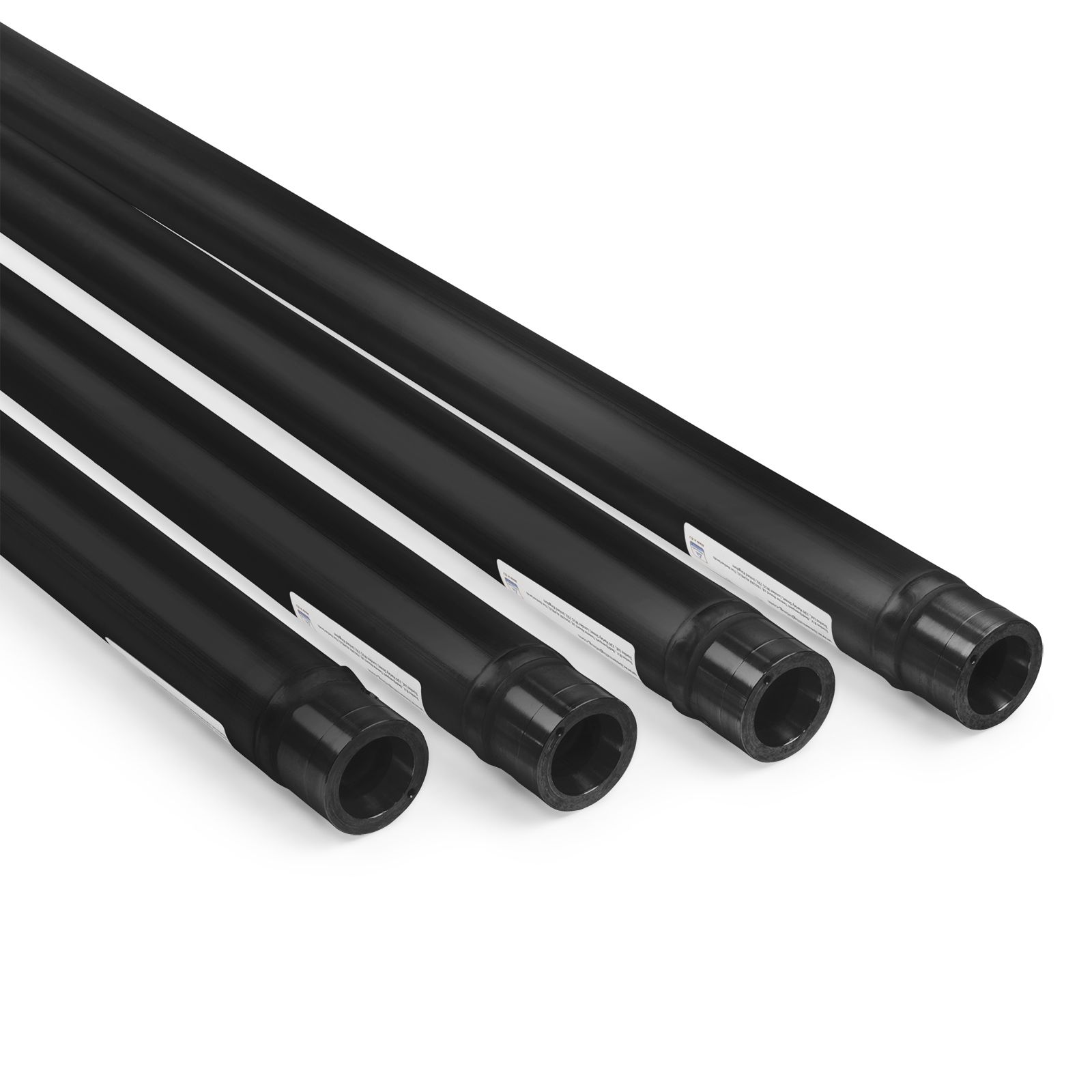 P31 Single Aluminium Tube 2,0m Black