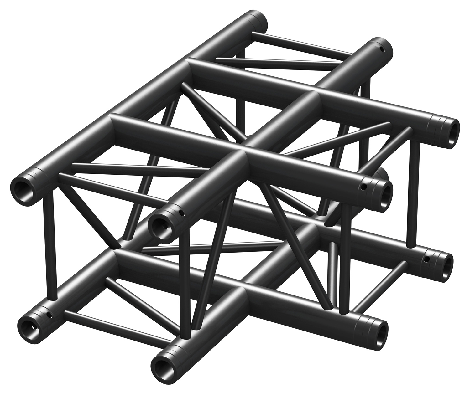 P30-T35 Truss 3-way T-junction Black