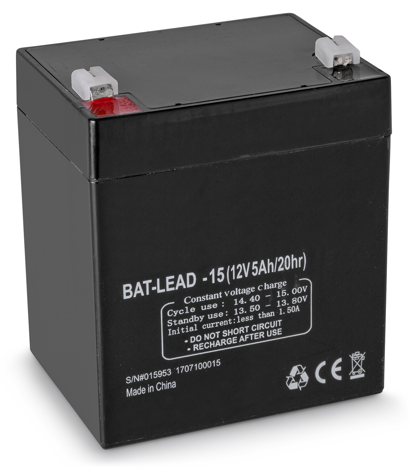Rechargeable Lead-Acid Battery 12V 5Ah