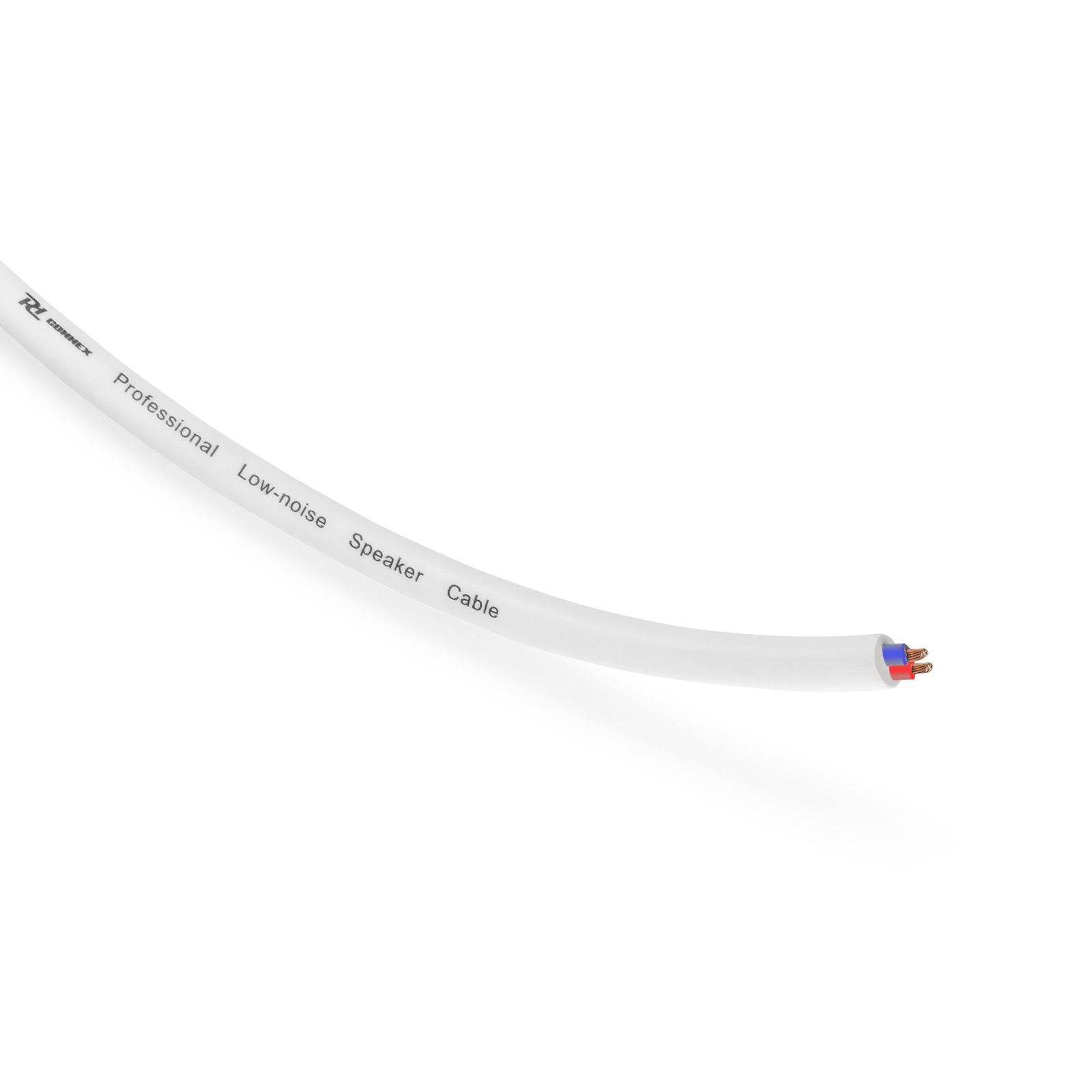 RX10W 100V Speaker cable Round 2 x 1.5mm² white 50m