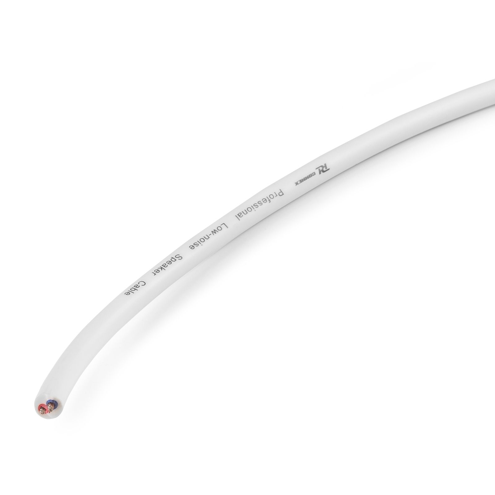RX12W 100V Speaker cable Round 2 x 1.5mm² white 100M
