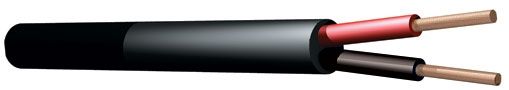 RX10 Speaker cable Round 2 x 1.5mm² black 50M