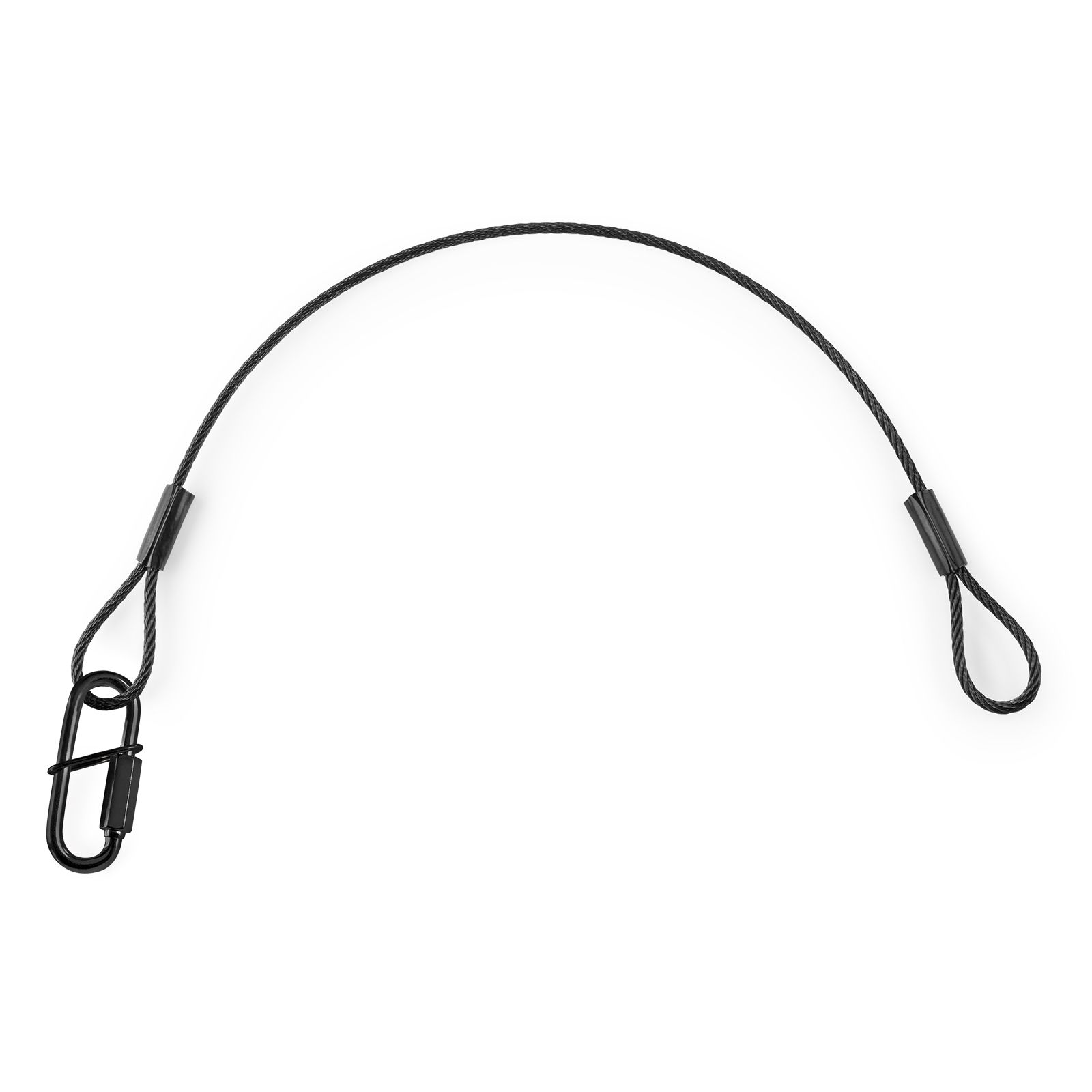 SAF75 Safety Cable 75cm x 3mm 30kg Black