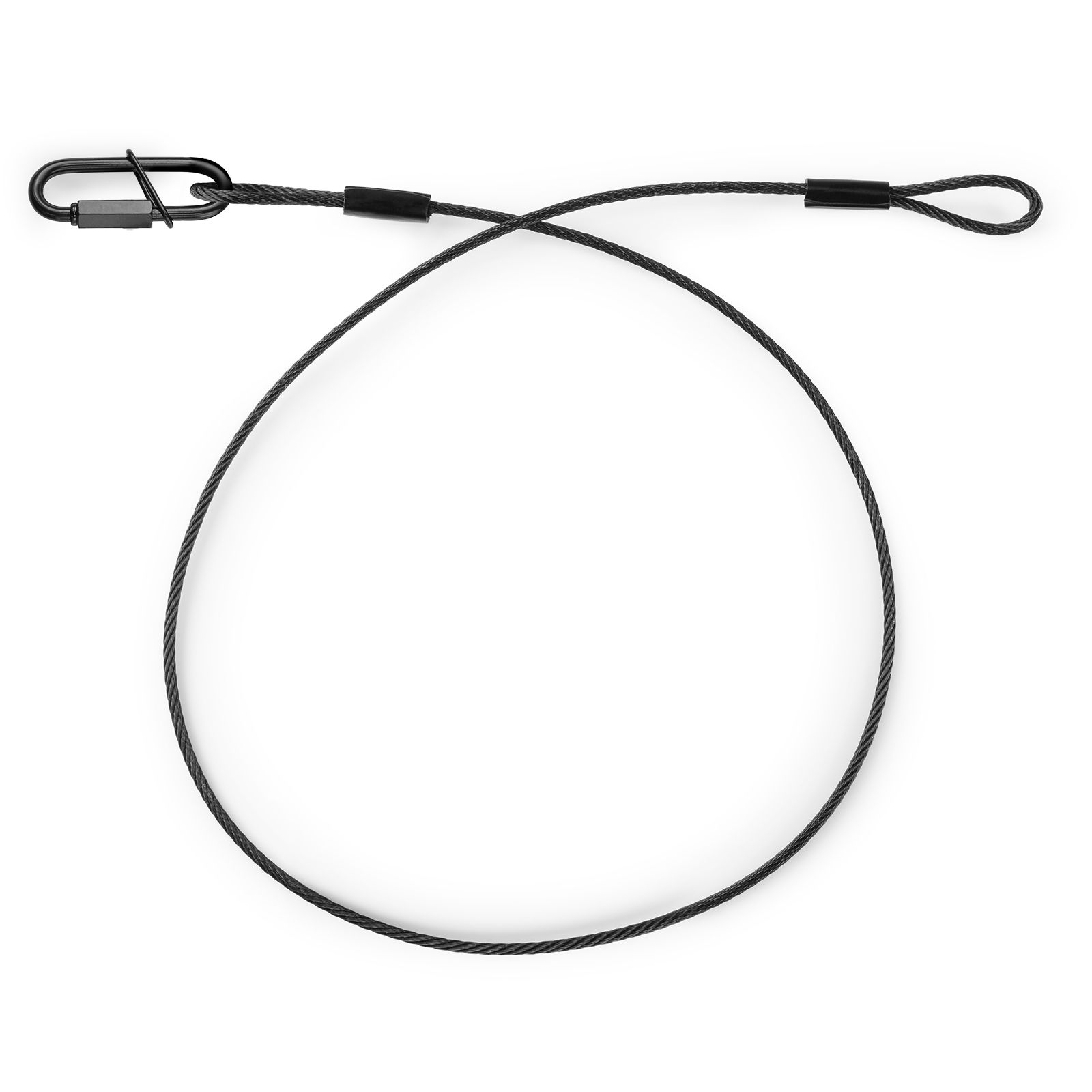 SAF75 Safety Cable 75cm x 3mm 30kg Black