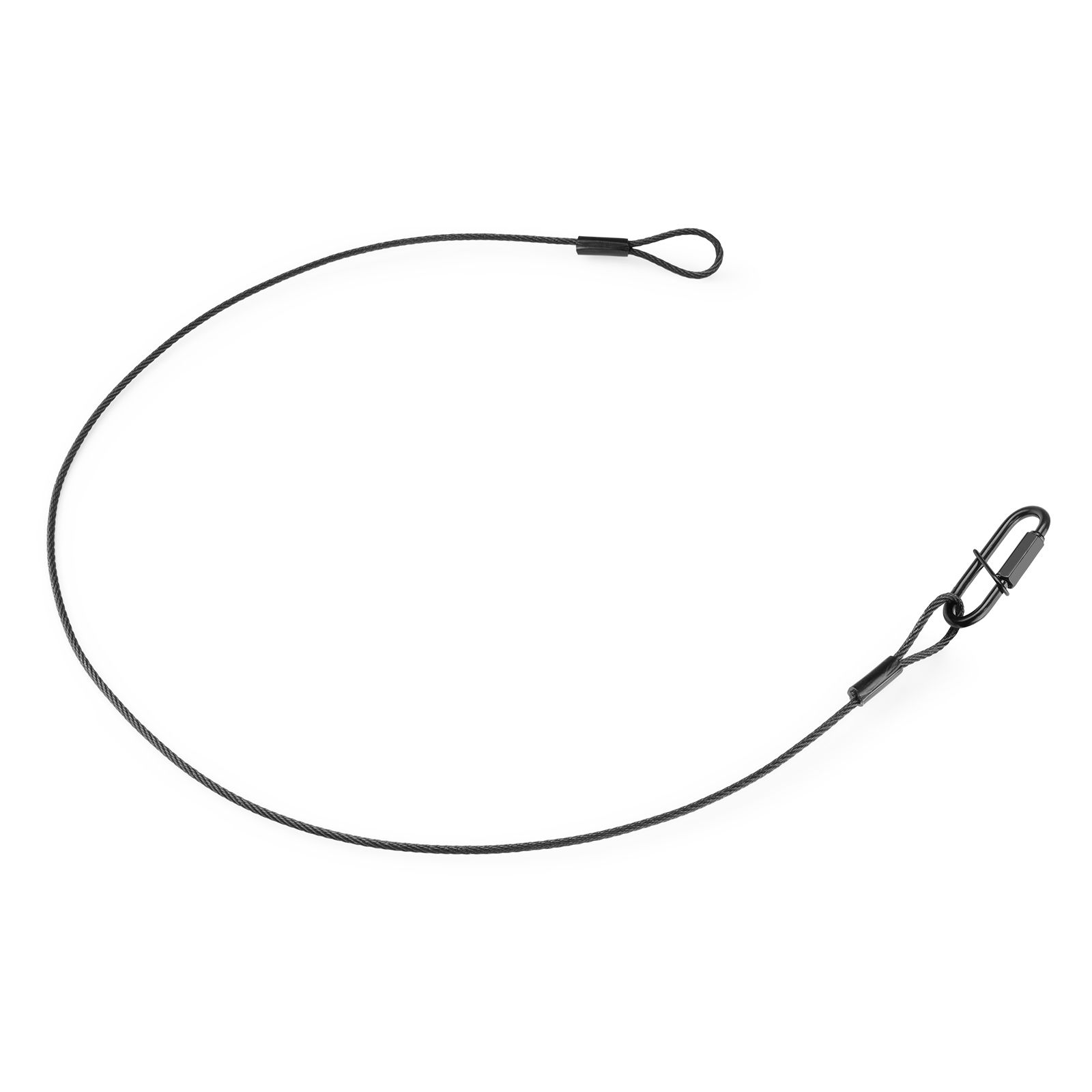 SAF75 Safety Cable 75cm x 3mm 30kg Black