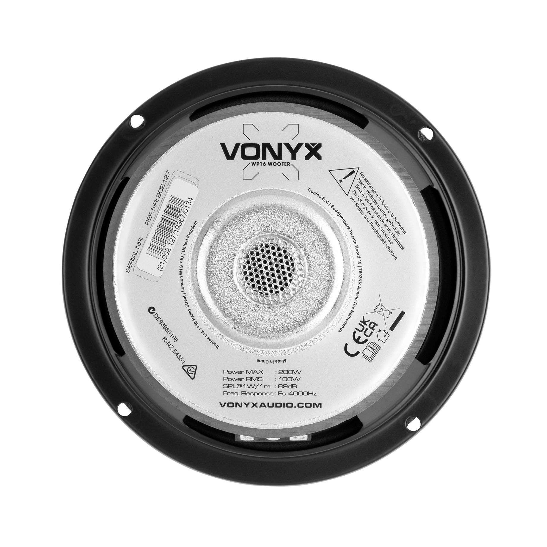 WP16 Woofer PP Foam Hi-Fi 16cm 100W
