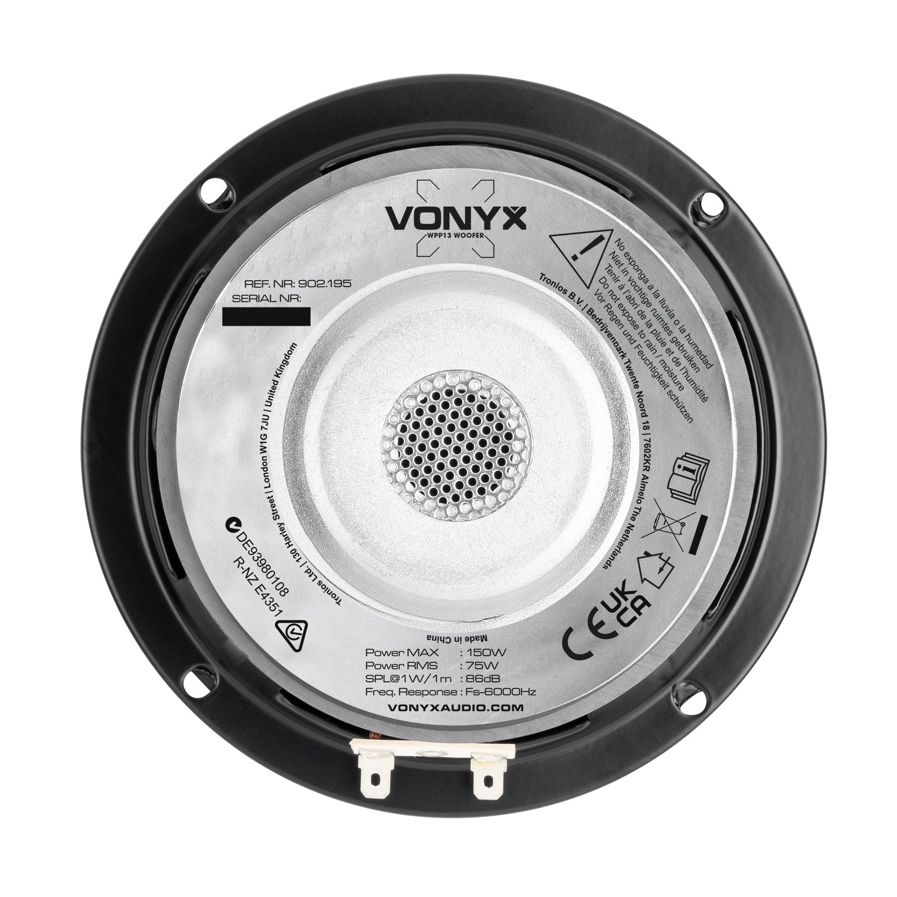 WPP13 Woofer Poly-Prop Hi-Fi 13cm 75W