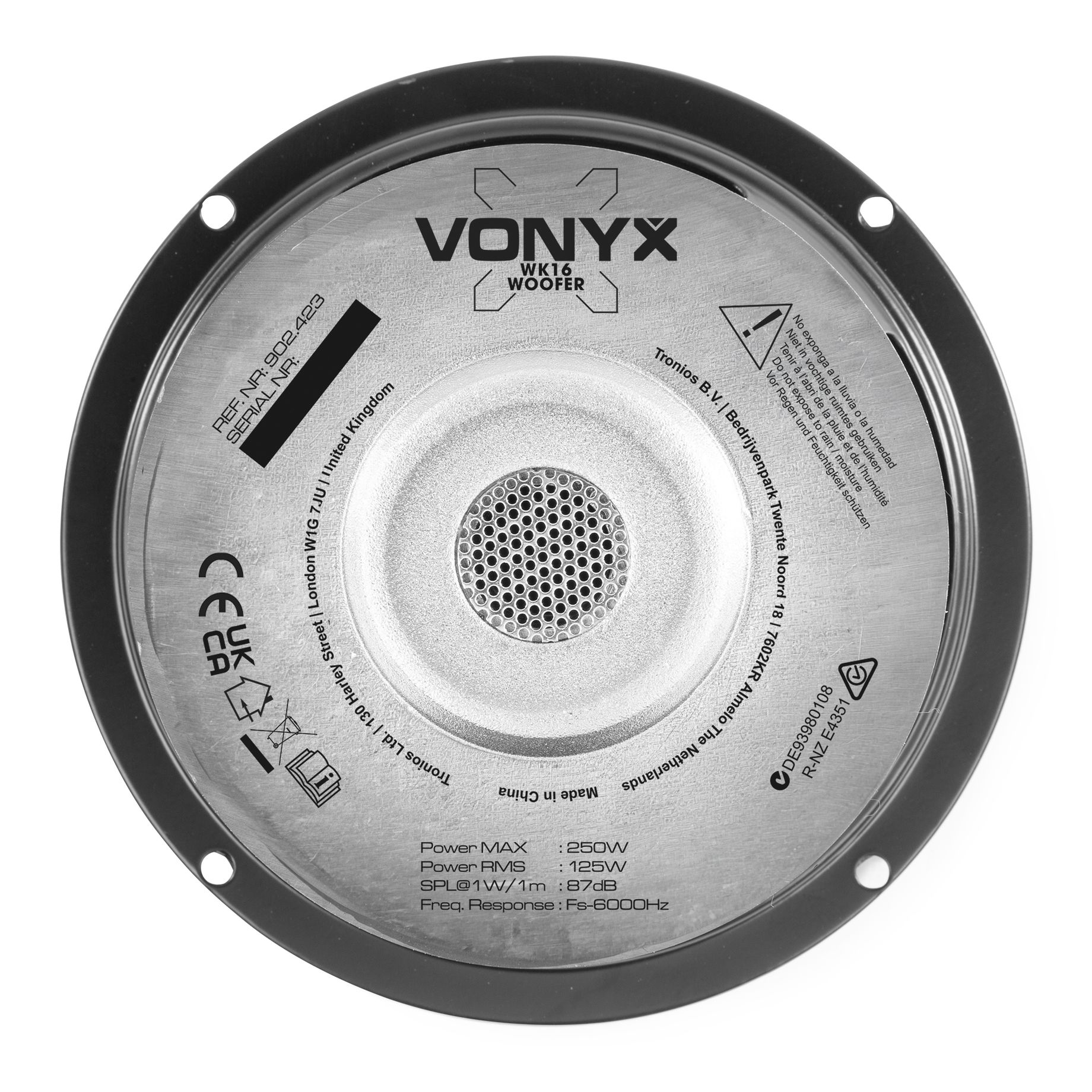 WK16 Wide Range Woven Cone 16cm 125W RMS