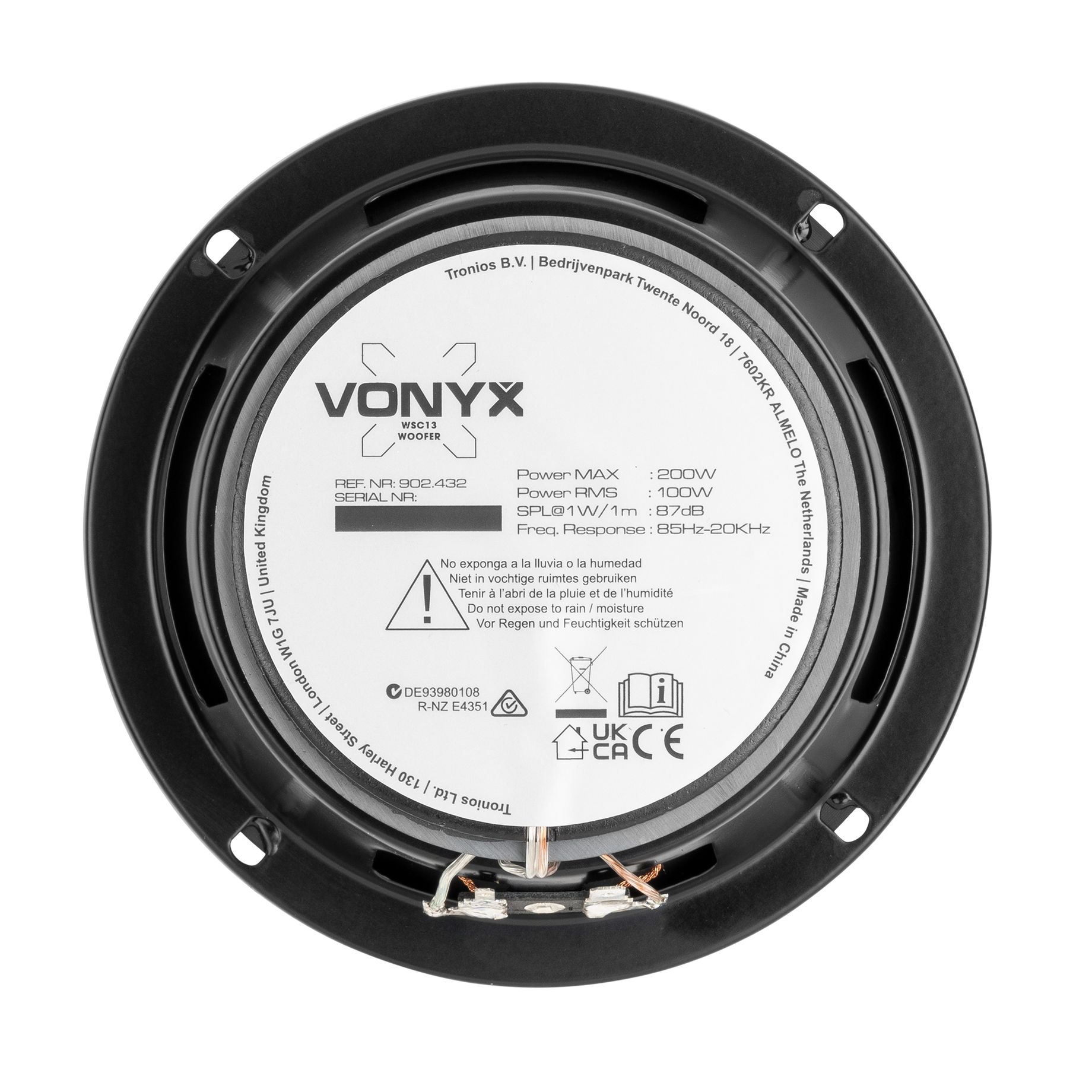 WSC13 Coaxial Speaker PP 13cm 100W